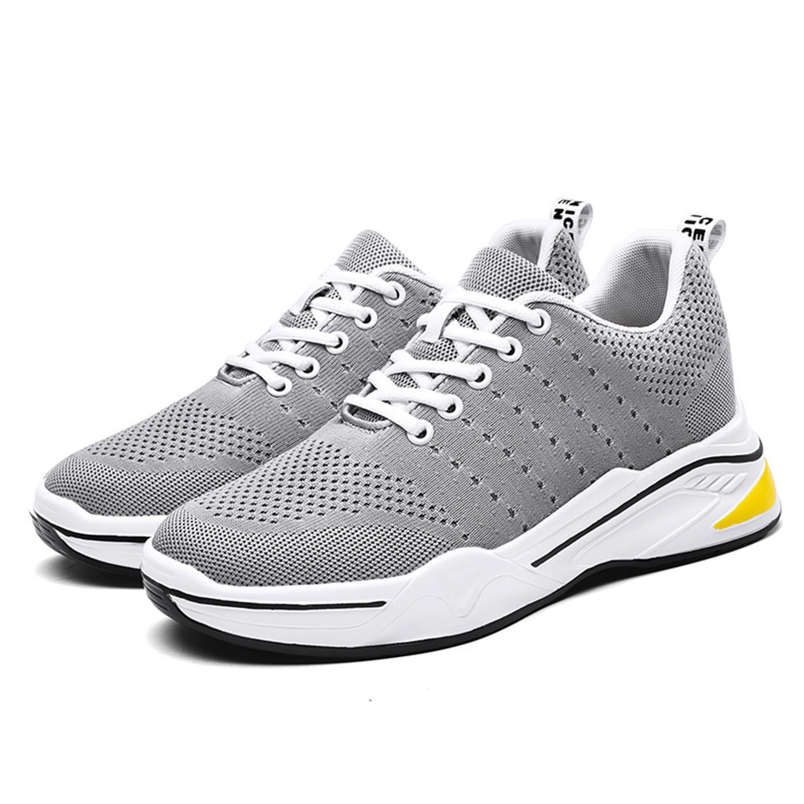 Générique Scarpe da ginnastica da uomo con tacco invisibile 4/6/8/10 cm Taller comode da tennis e da corsa in rete con lacci leggeri traspiranti da uomo, scarpe alla moda sportive