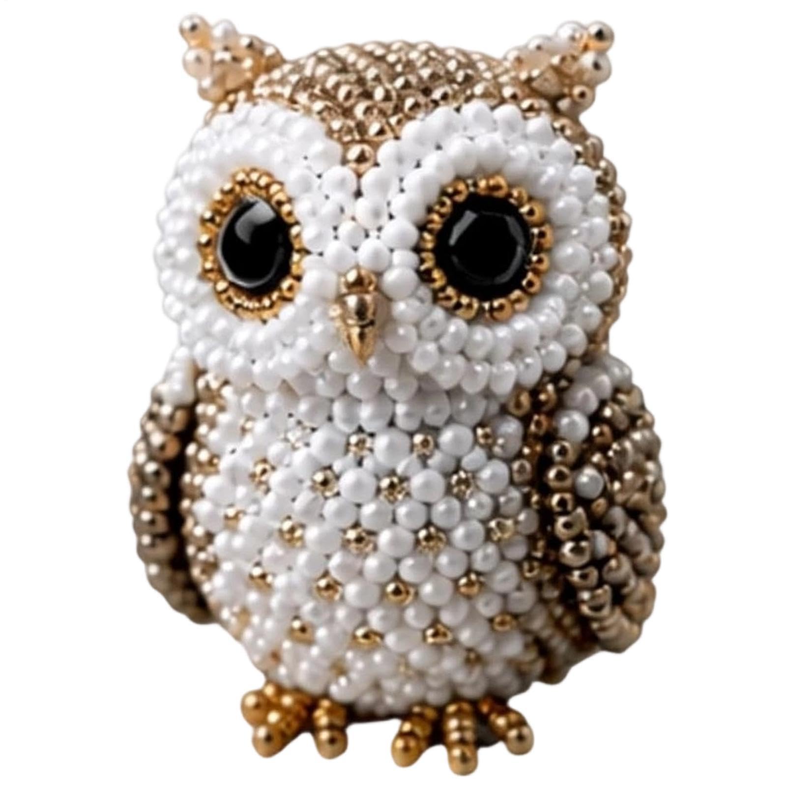 Bead Animals Art Kit, Tiny 3D Beading Embroidery Kit, Handcraft Cute Bird & Animal Beading Craft Set with Instructions, Creative Crafting Bead Kits for Adults Teens Beginners