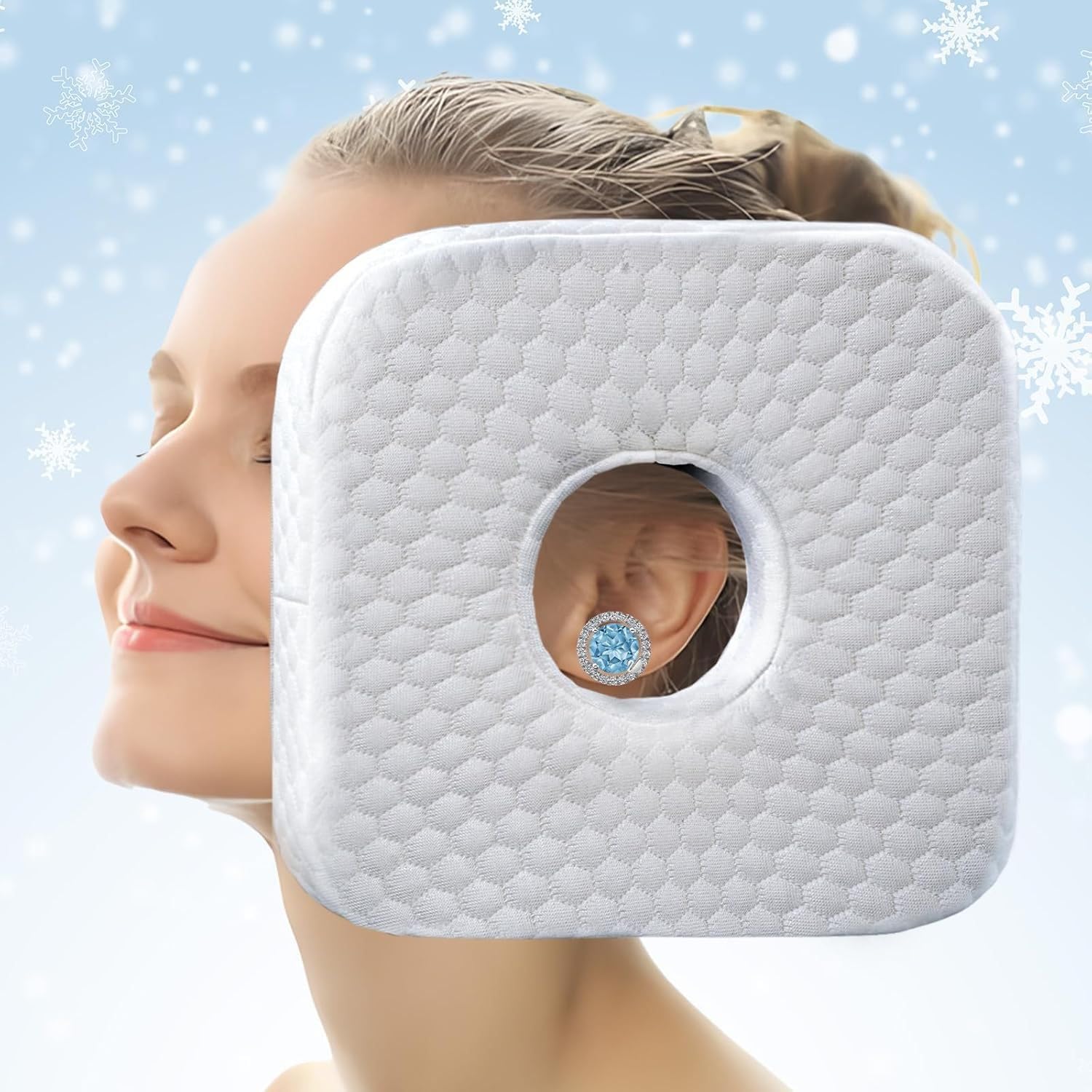 Coussin orthopédique de soin pour les douleurs d'oreille en mousse