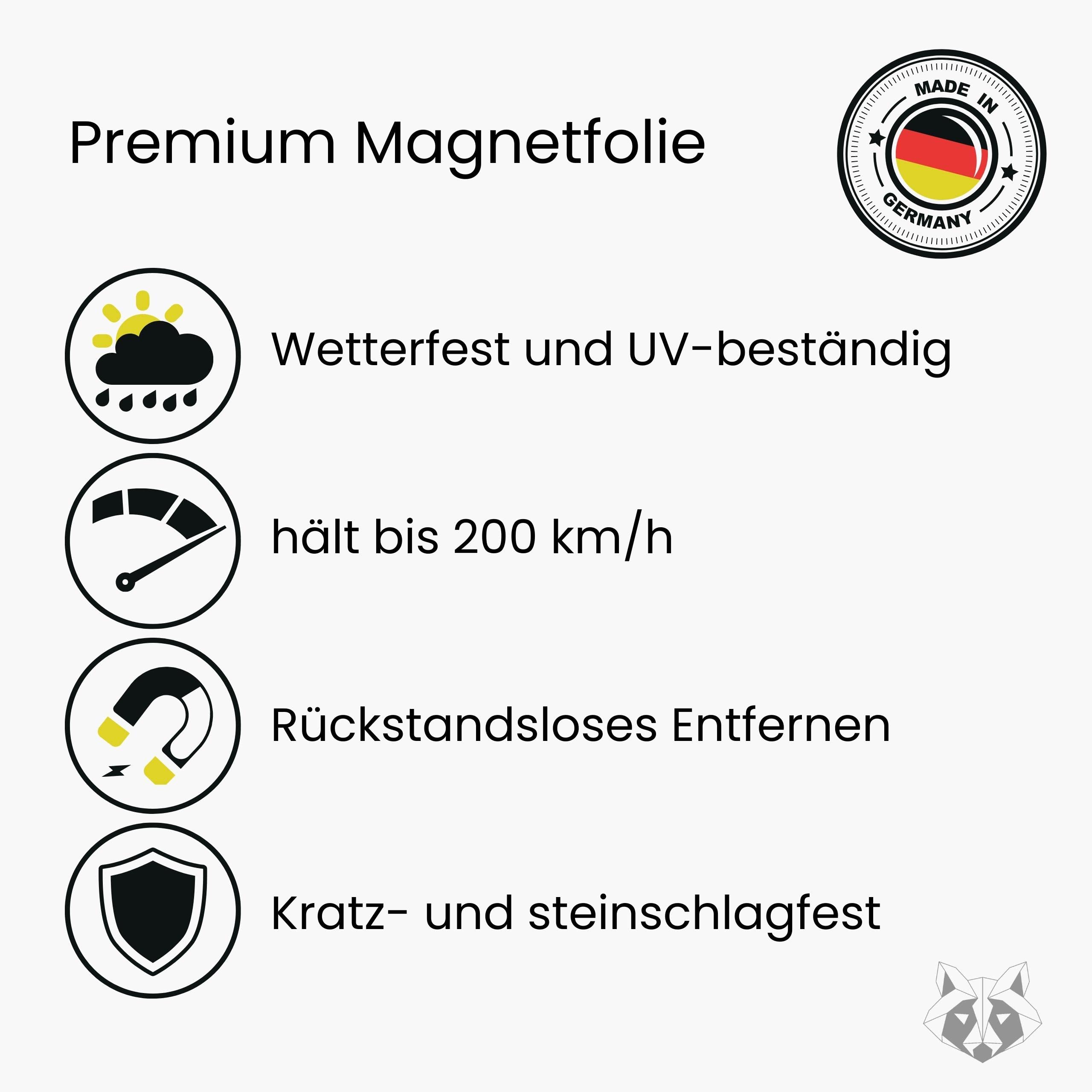 Fahranfänger Magnetschild (20x10cm) - Alpaka - DE