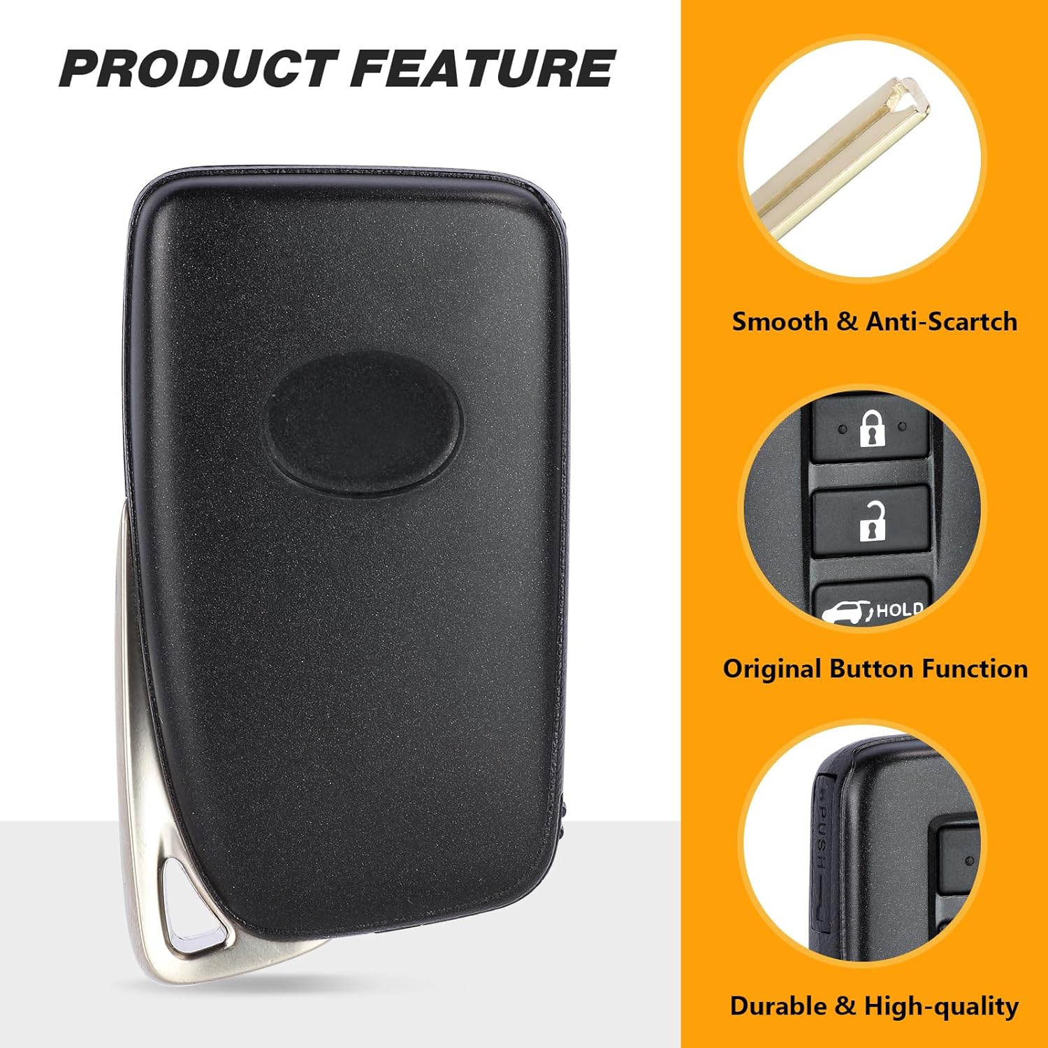 Yewong Smart Proximity Control Remote Car Key Fob for Lexus LX570 2016-2021 NX300 2018-2021 NX200T 2015-2018 NX300H 2015-2021 HYQ14FBA 2110 AG Board 314.3Mhz 8A Chip 4 Buttons