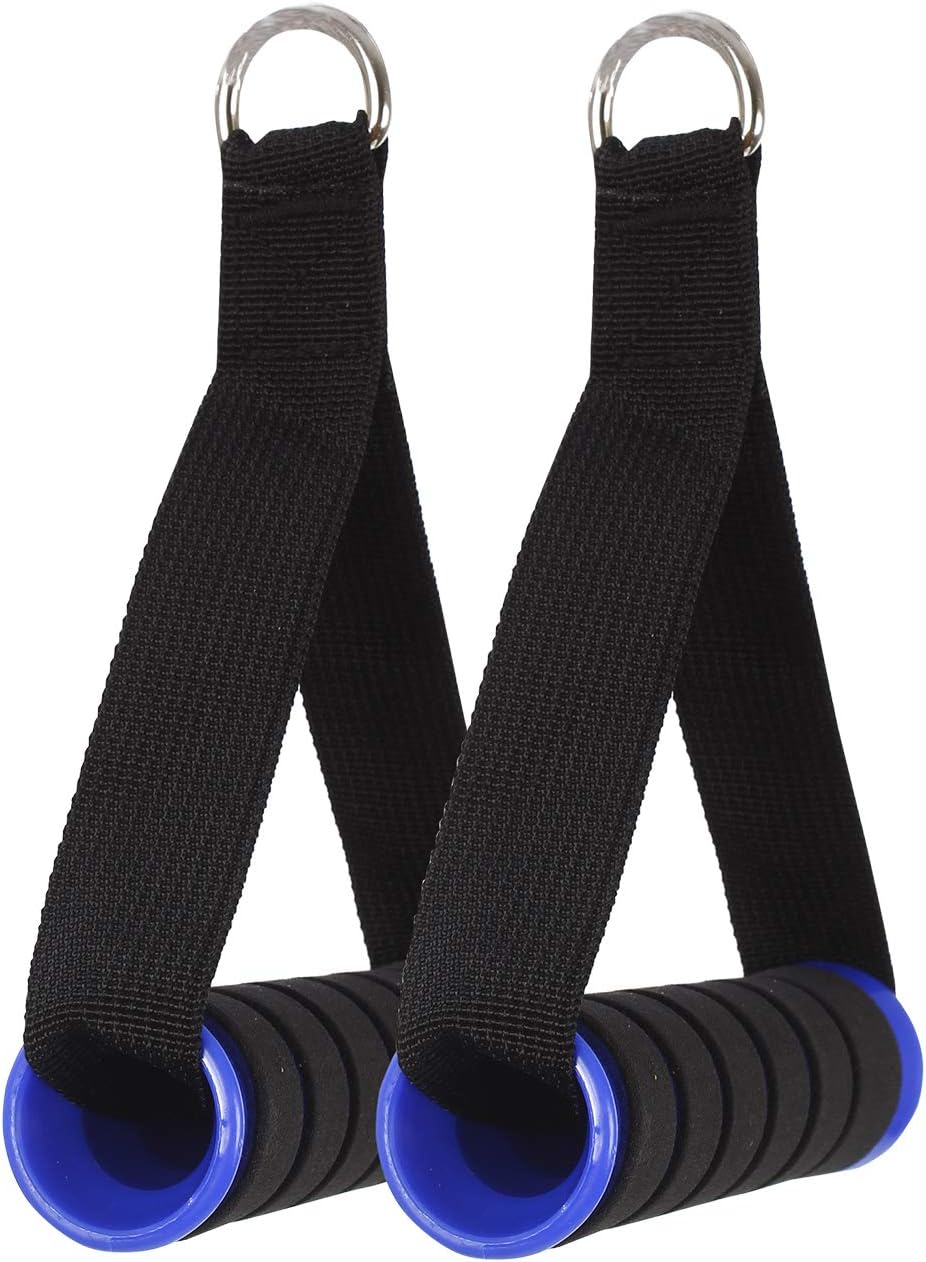 FITSY Heavy Duty Resistance Band Handles Gym Cable Machine Attachments, 1 Pair, ABS Plastic