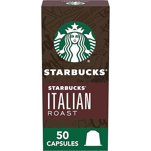 Starbucks by Nespresso Original Line Dark Roast Italian Roast Coffee, 50-count Espresso Pods