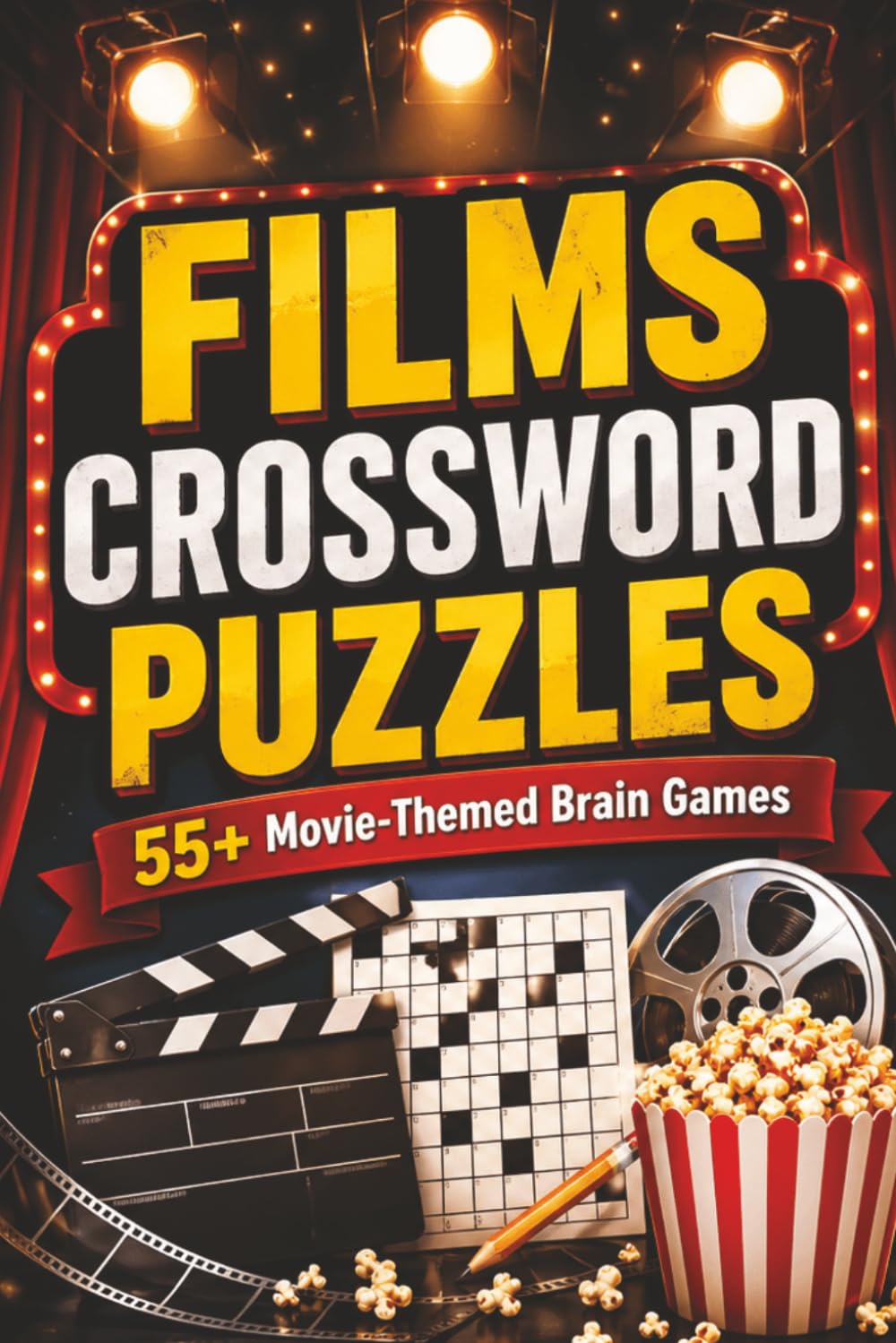 Films Crossword: Crossword Puzzles with Easy to Read Print about Movies, Cinema, Film and more | 6x9 inches 125 Pages| 55+ puzzles... Puzzles for Adults & Seniors