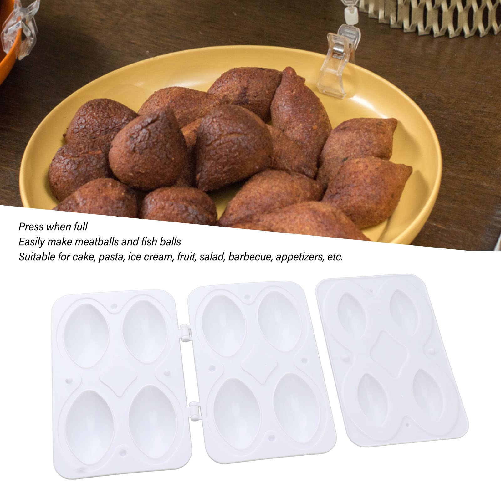 Stampo Per Polpette Manuale - Maker Per Kibbeh E Polpettone, 9 Griglie - Foto 2