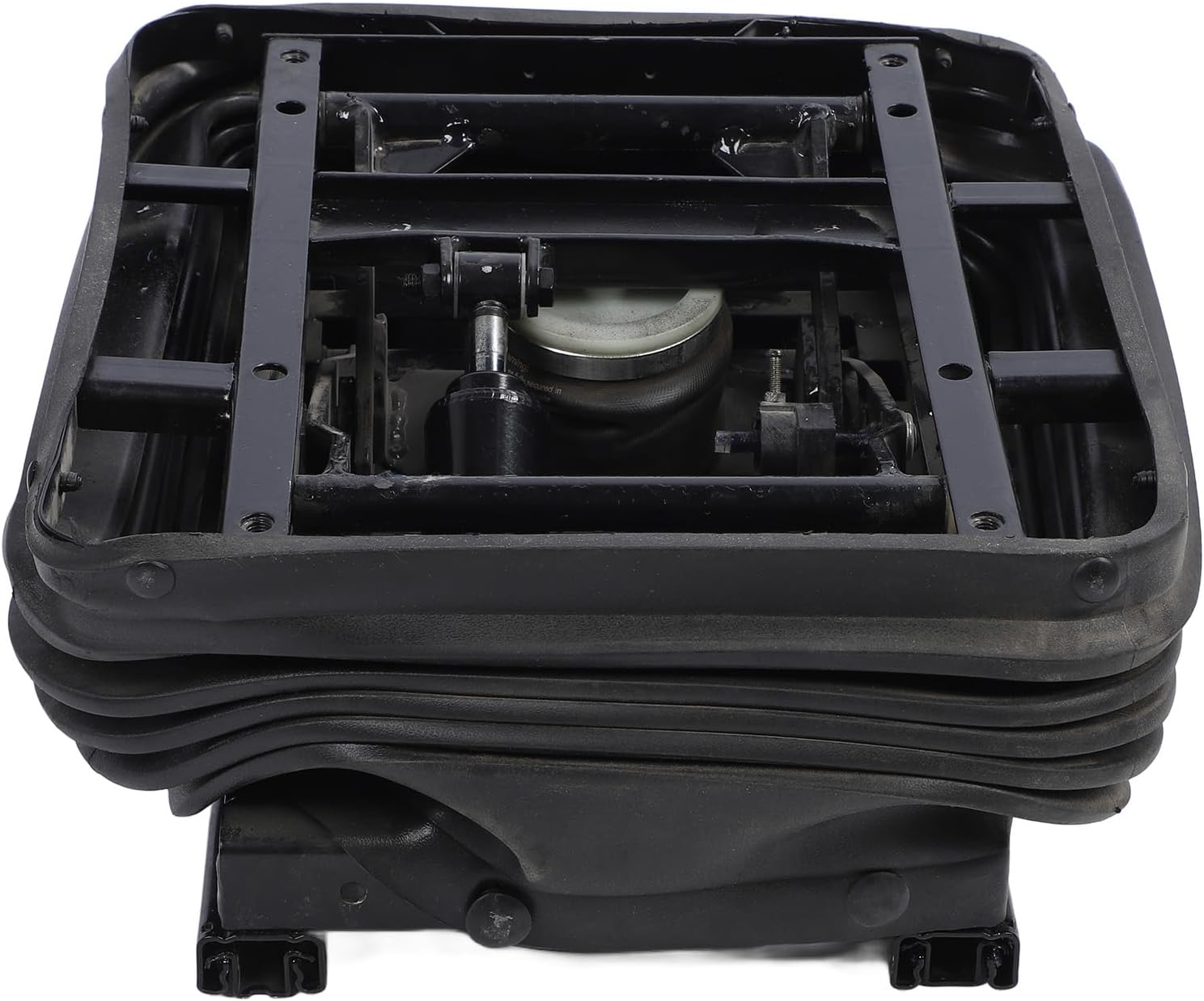 aqxreight Seat Shock Absorbing Base Heavy Duty Forged Steel Mechanical Seat Damping Base with Dust Cover for Rv Trucks Construction Machinery Tractors and Long Ensuring Use Damage and Duty
