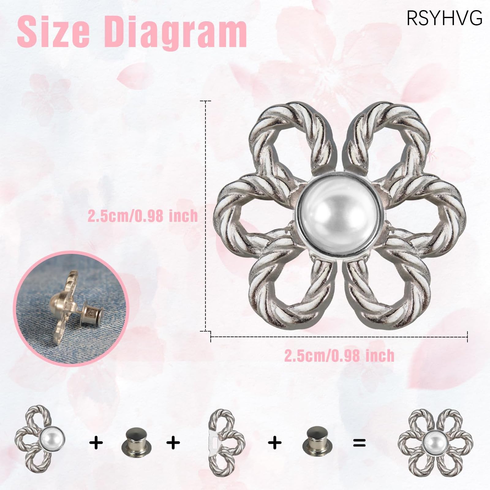 4 works Perfect Fit Buttons - Image 2