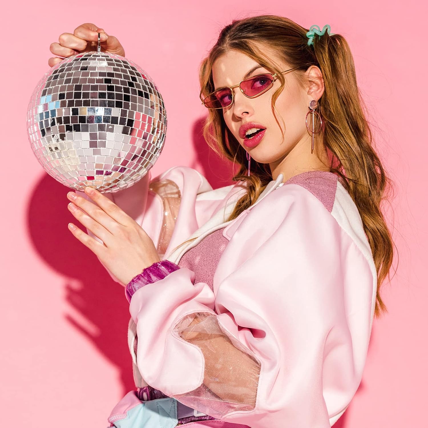 SATINIOR 3000 Pcs Disco Ball Mirror Tiles Self Adhesive for Crafts 5 x 5 mm Small Disco Tape Ball Stickers Square Mosaic Tiles Mirror Pieces for DIY Craft Party Decor - Image 5