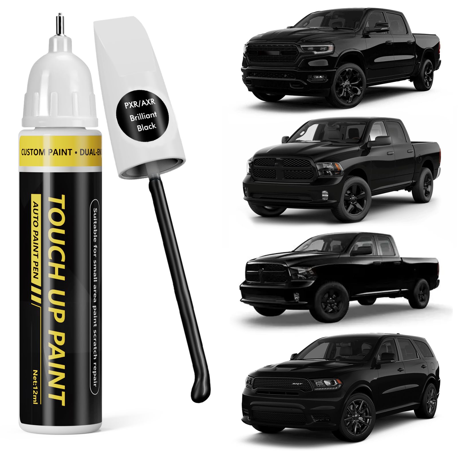 Amazon.com: Pholeon (Brilliant Black (PXR/AXR) Car Touch Up Paint