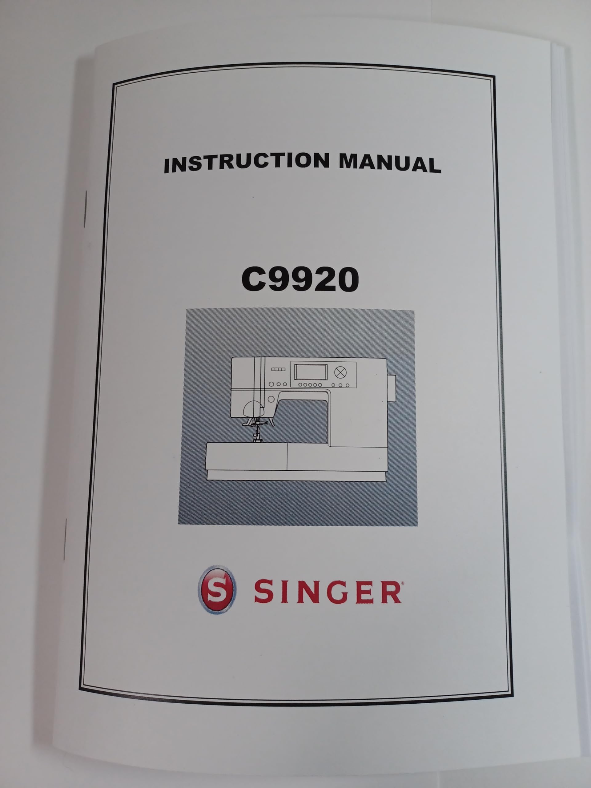 Instruction Manual for C9920 Sewing Machine (repr)