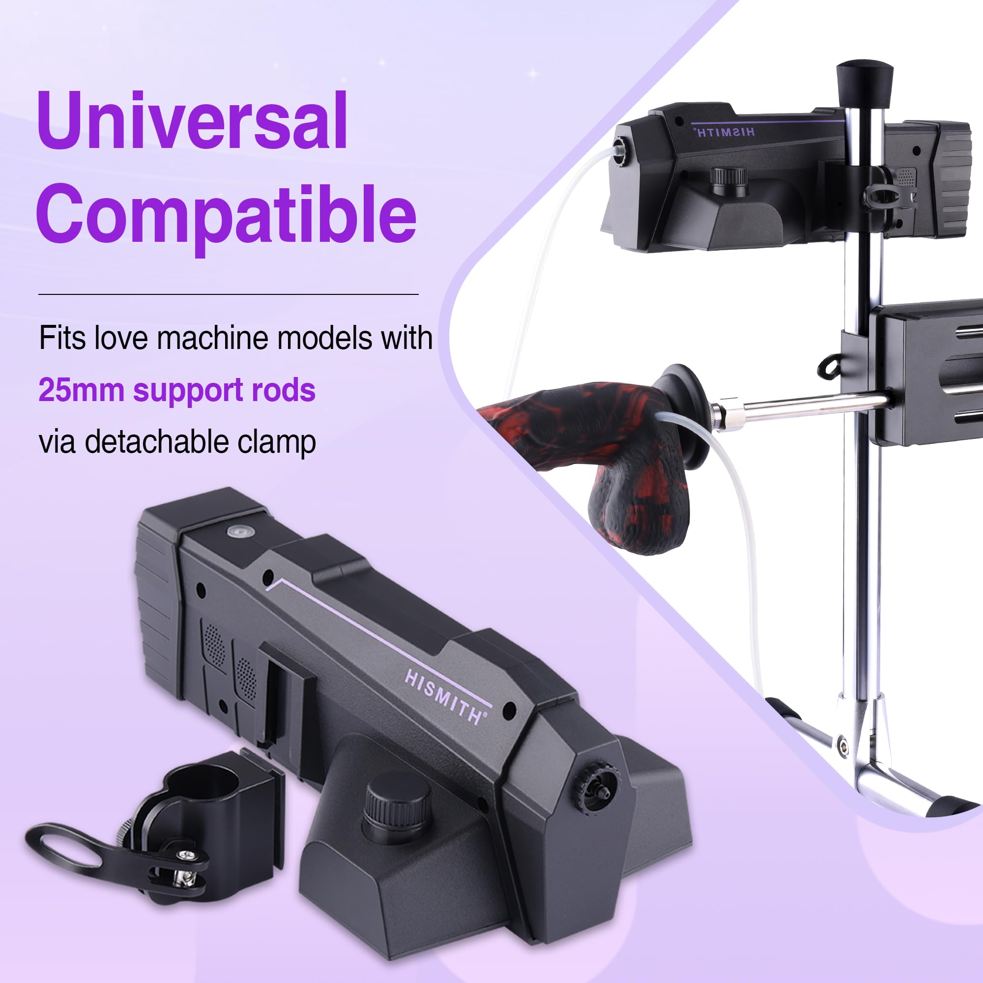 Hismith Automatic Lube Launcher with App and Remote Control, Lubricant Applicator Compatible with Sex Machines for Continuous Smooth Lubrication with 200ml Reservoir