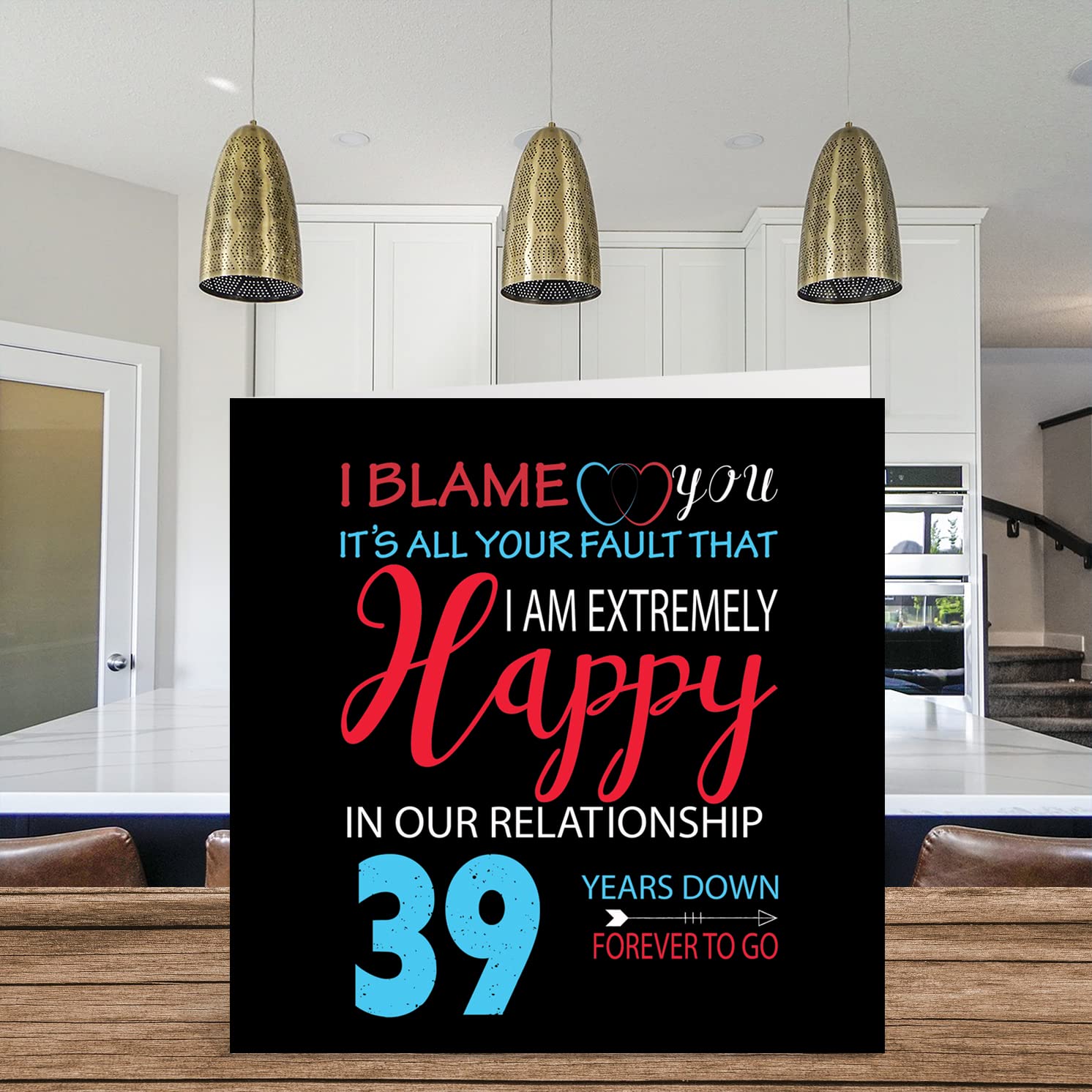 Carte D'anniversaire De Mariage Pour 39 Ans - Trente-neuvième