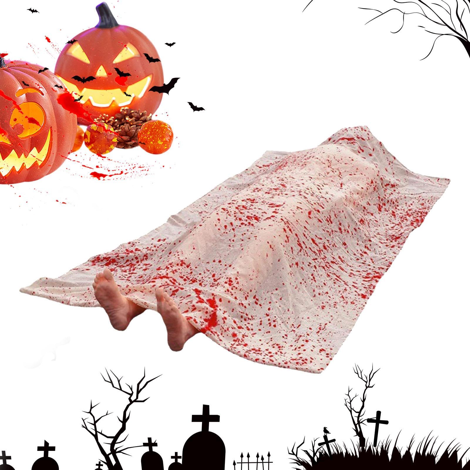Cadavre gonflable Halloween : installez une scène de crime réaliste sans effort dans le jardin