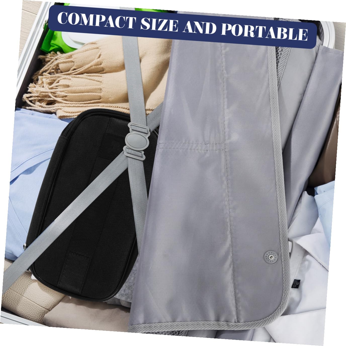 Beaupretty Trousse de Voyage à Fermeture Éclair de Maquillage avec Compartiments pour Articles de Toilette Pochette de Rangement Portable pour Cosmétiques