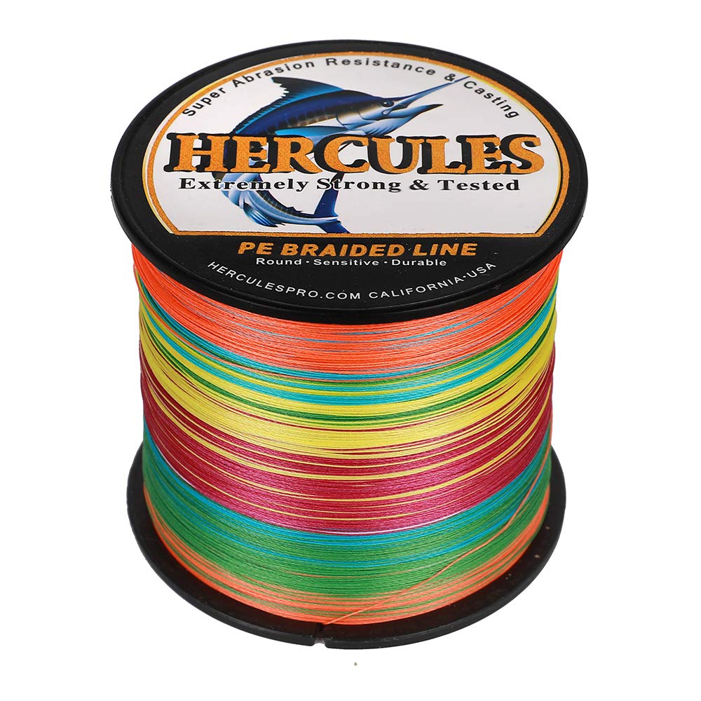 Hercules Super Cast 100m - 2000m 109-2196 Yards Geflochtene Angelschnur 6lb - 100lb Test für Salzwasser Süßwasser PE Geflecht Fischdraht Superline 4 Stränge - 4
