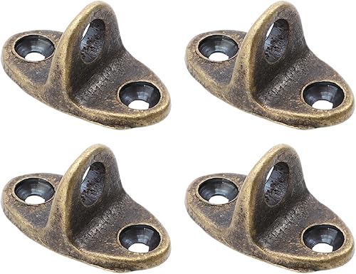 Miniatura 10 de Housoutil Almohadilla de gancho de techo Placa de ojo 12 piezas Suspensión Anillo de grapas de techo Gancho de grapas Gancho de gancho de techo