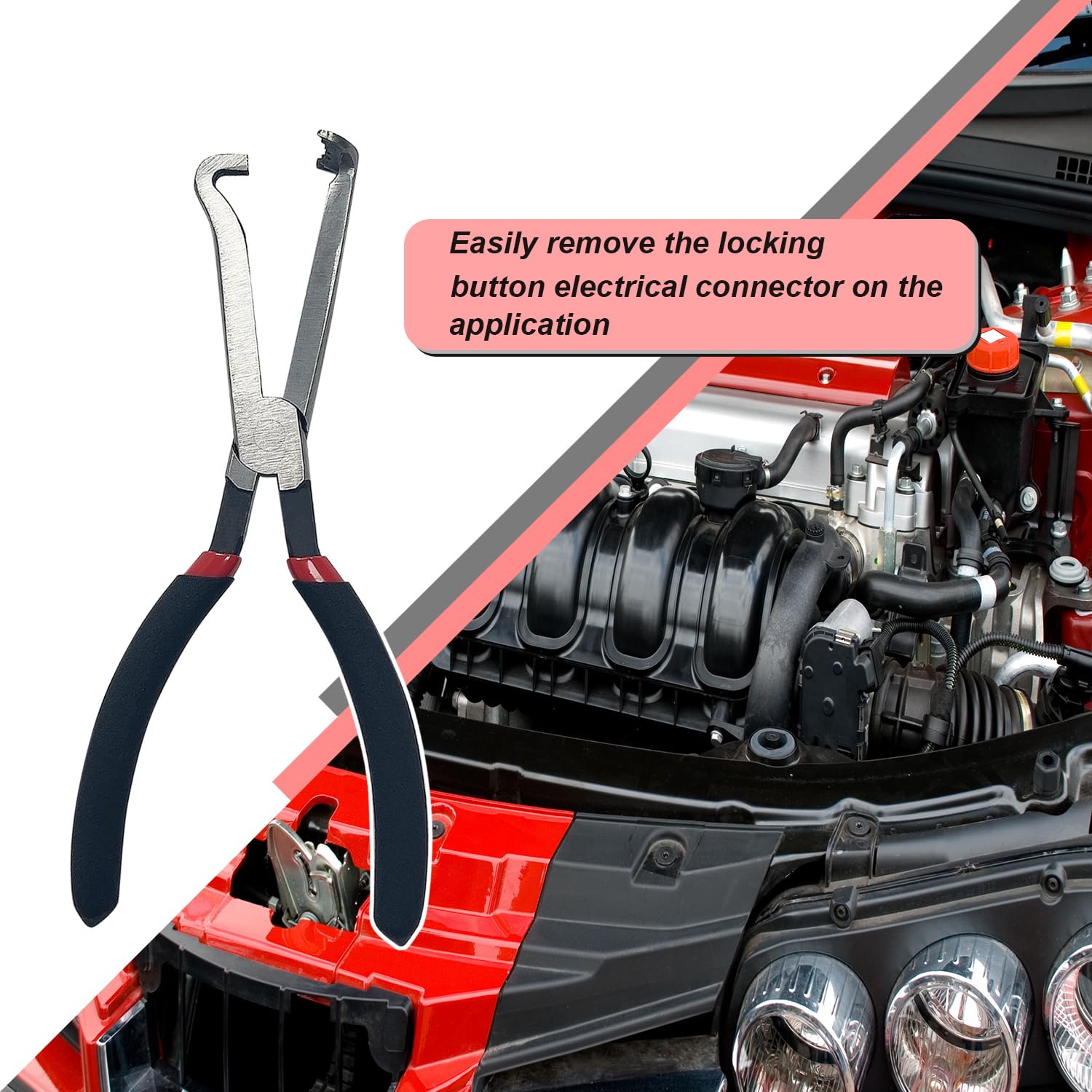 Cavusheo 37960 Electrical Disconnect Pliers Automotive Electrical Connector Disconnect Pliers Automotive Electrical Tools Long Spark Plug Disassembly Pliers