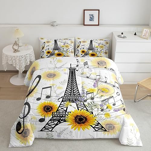 Miniatura 30 de Feelyou Juego de edredón de construcción, tamaño individual, para niños, con dibujos animados, carro, excavadora, tractor, equipo de edredón