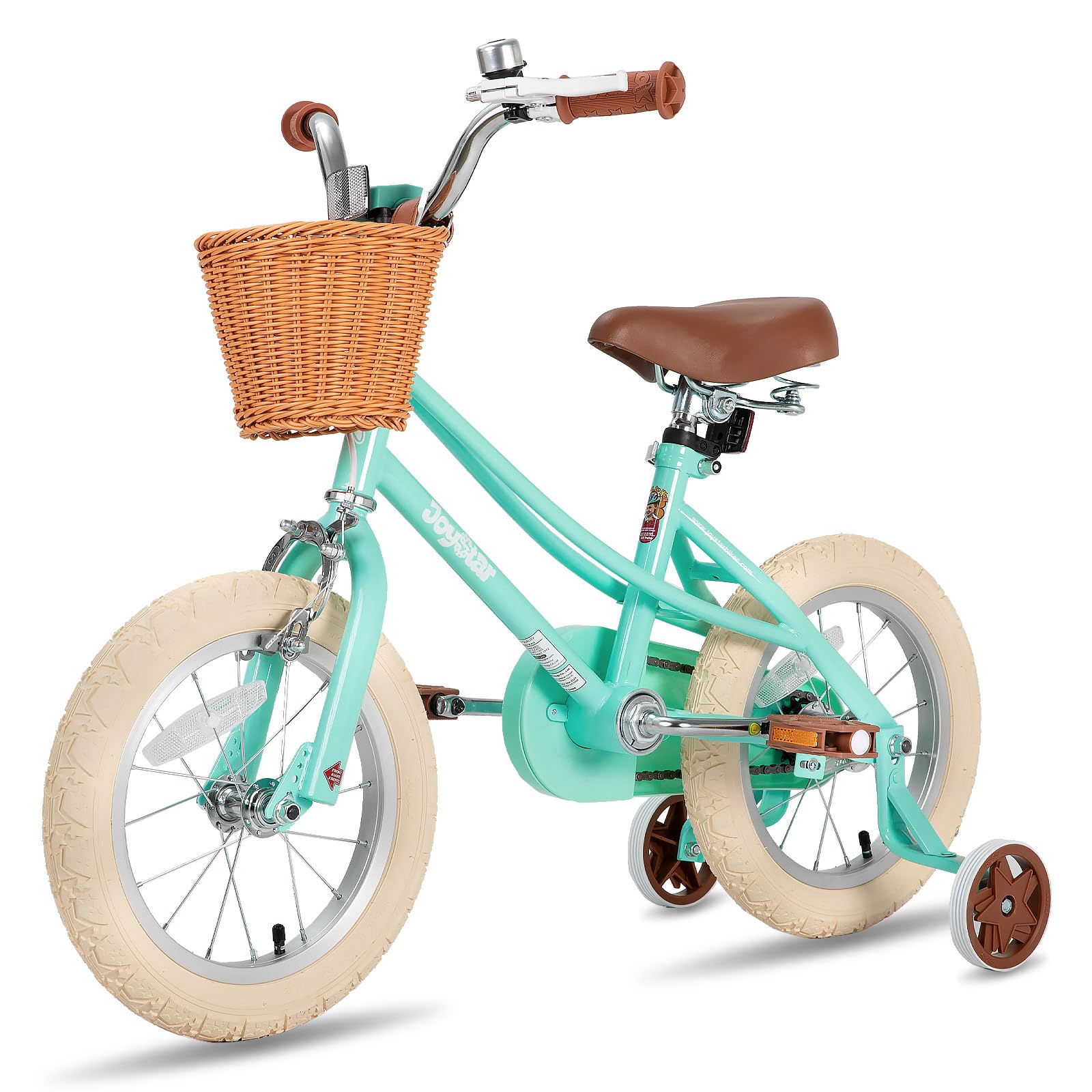 JOYSTAR 12/14/16/18/20 Pulgadas Bicicleta para niñas de 2 a 9 años, Bicicleta para niñas 12/14/16/18 Pulgadas con Cesta y estabilizadores, 20 Pulgadas con Caballete