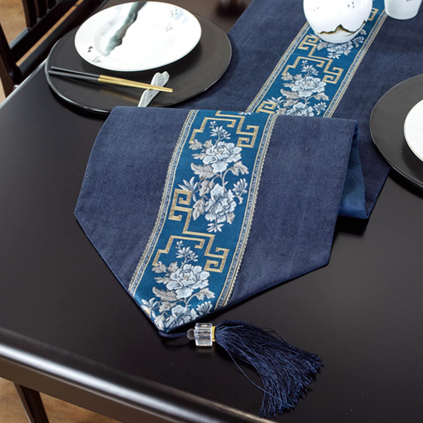 Runner da tavola lungo 198 cm, rustico, per matrimoni, feste, sala da pranzo, tavolino da caffè, colore bianco