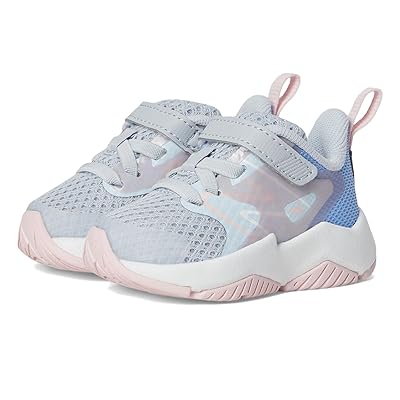 New Balance Kids Rave Run v2 Bungee Lace with Top Strap (Infant/Toddler) Kids Shoes Bright Sky/Granite/Rose Sugar
