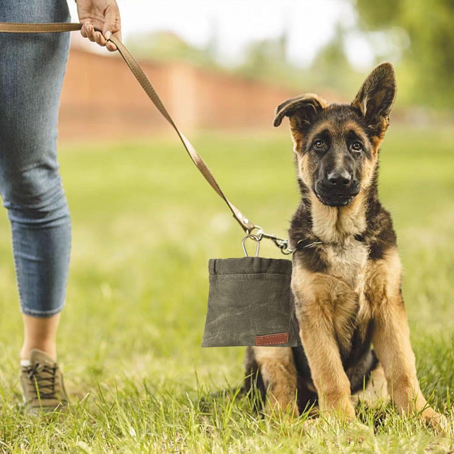 Confezione da 2 Sacchetti Snack per Cani, Sacchetti Portatili per Cibo per Cani, Sacchetti Snack per Addestramento Cani, Sacchetti per Alimentazione Animali Domestici, Accessori per Cani