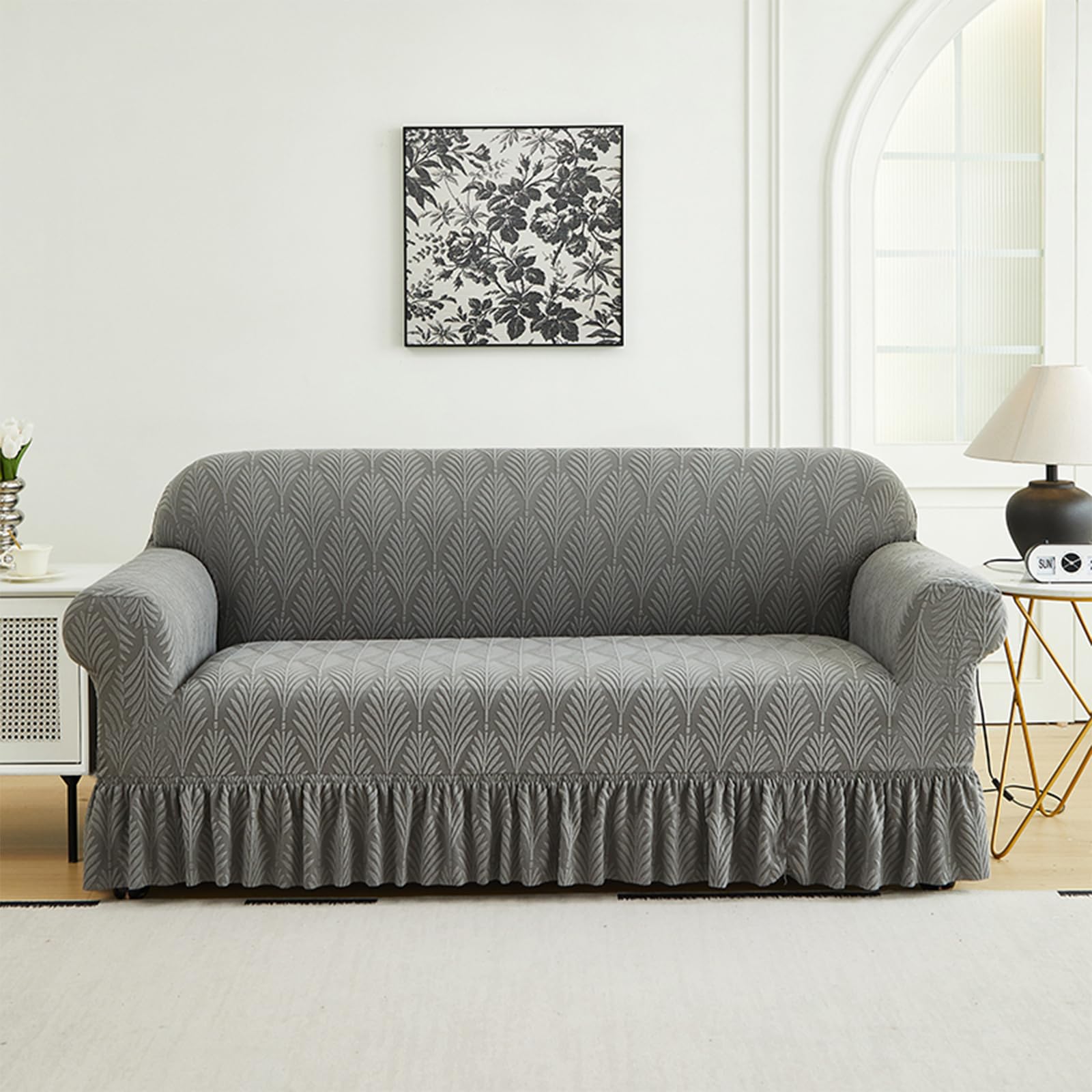 Housse de canapé souple en jacquard de qualité supérieure