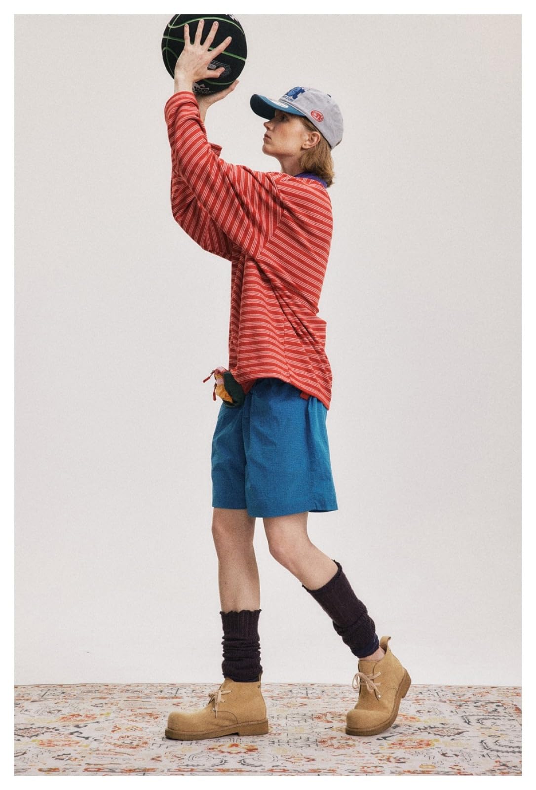 Camiseta Unisex De Algodón Pesado De Gran Tamaño, Ajuste Relajado, Suave, Casual, Manga Corta, Básicos,Rojo,Metro