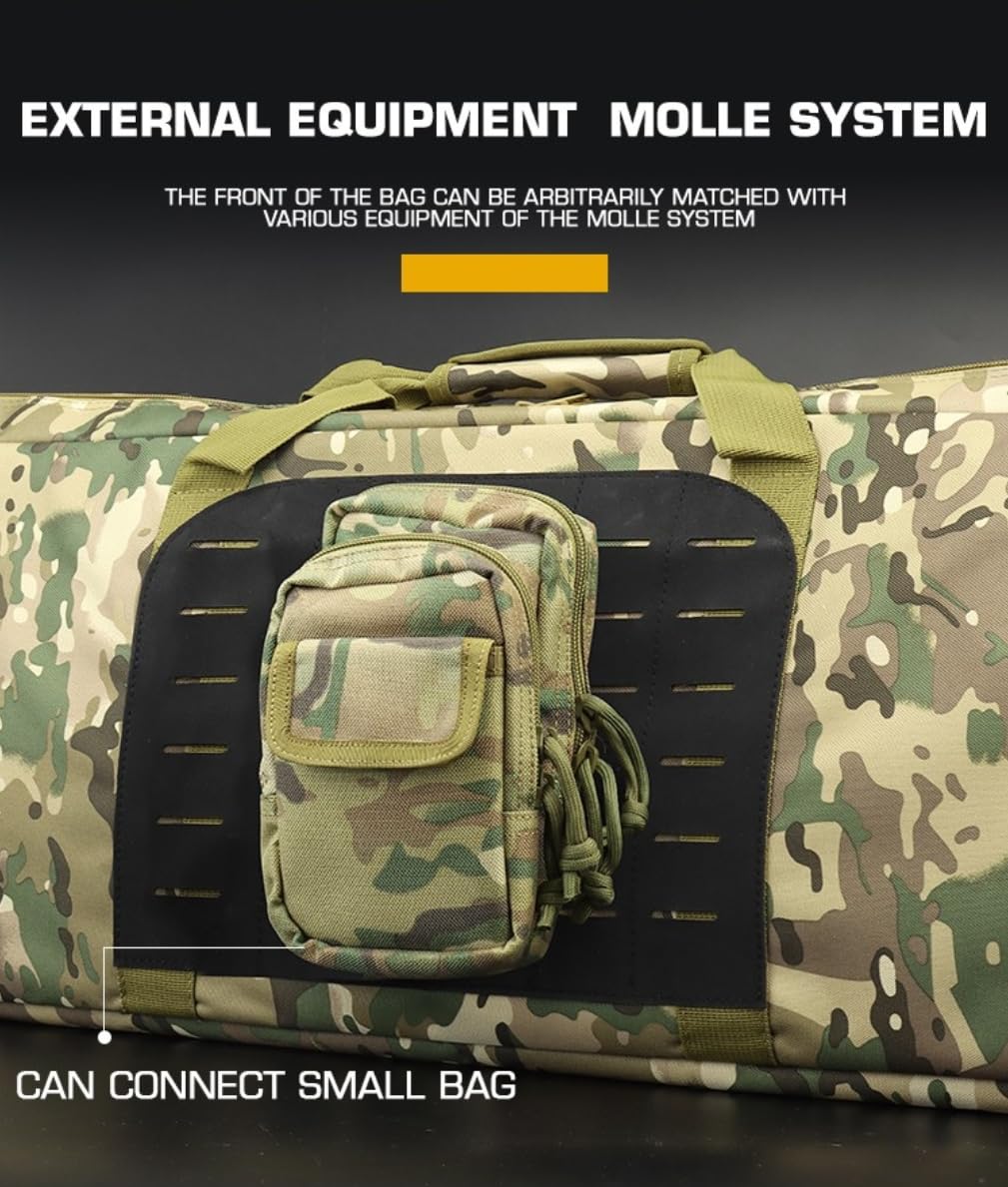 Peminkoo Bolsa para Pistola de Caza de 100 cm, Funda Protectora para Rifle de Combate, Paintball táctico, Molle, para Tiro con Airsoft