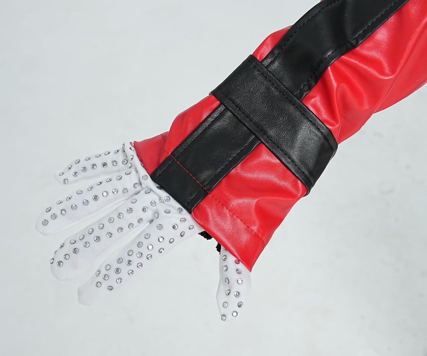 Red and Black Leather Jacket Cosplay PU Coat - Image 5