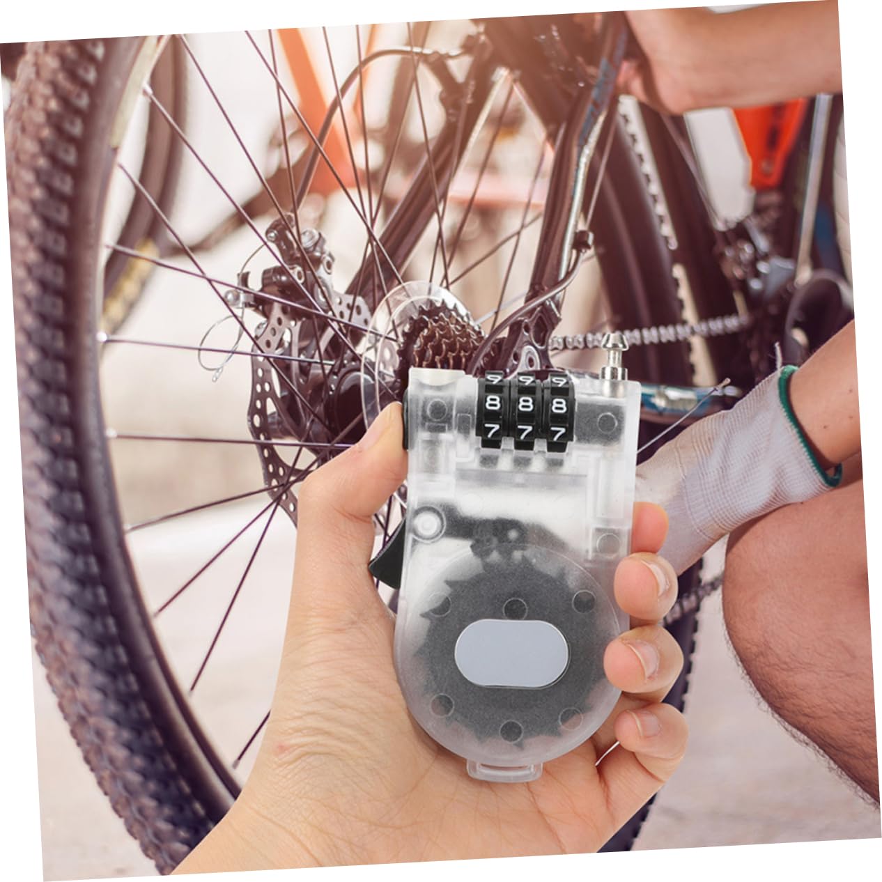 YARNOW 3 Set Serratura Antifurto Protezione Chiave Blocco Della Scheda Lucchetto Di Sicurezza Per Snowboard Lucchetto Compatto Per Bici Blocco Boost Per Lo Sci Plastica 3 Pezzi * 3