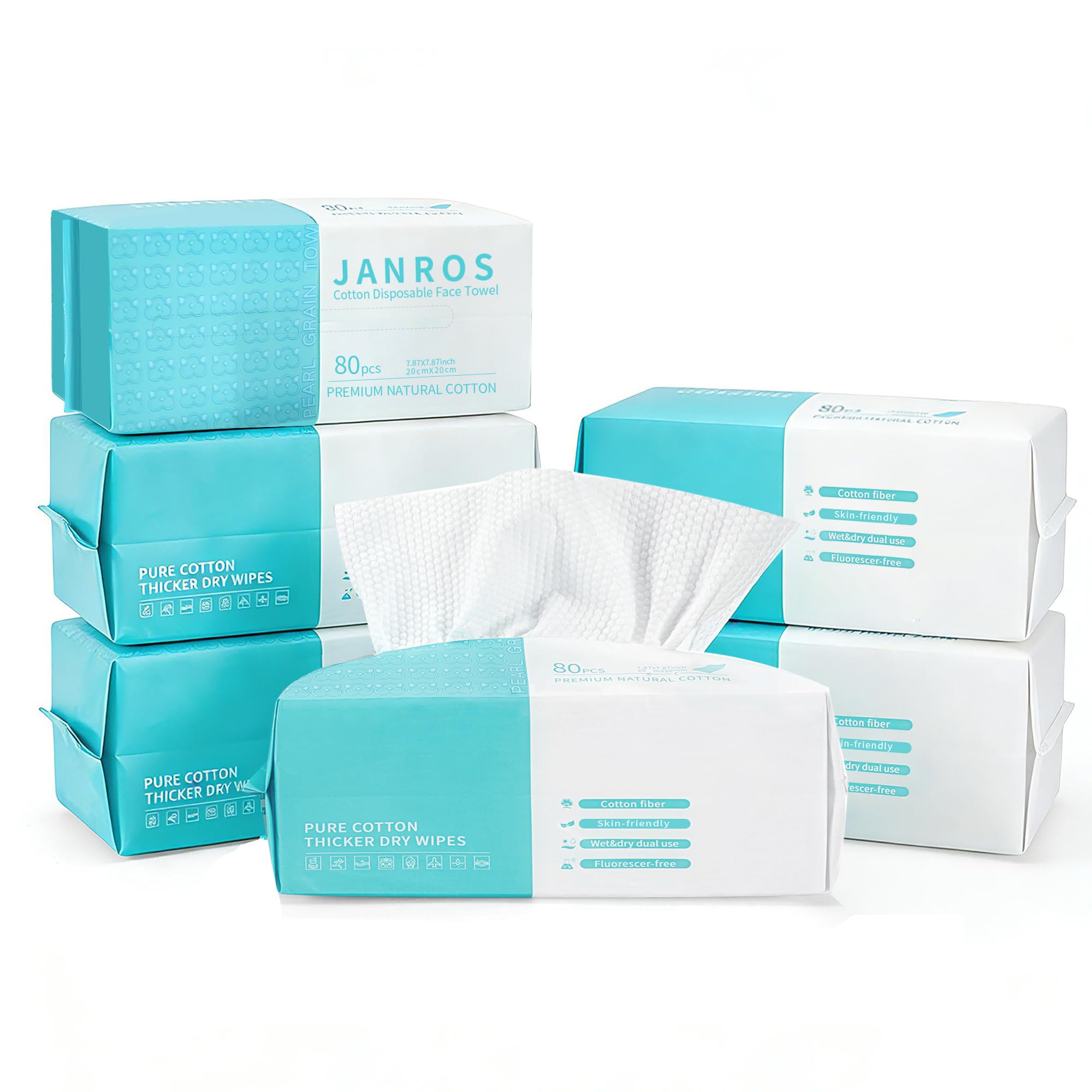 Serviette jetable visage coton contre les imperfections | Solution démaquillage propre - 8