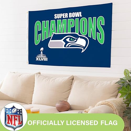 Miniatura 196 de NFL Dallas Cowboys - Bandera duradera de 3 x 5 para exteriores con ojales, bandera y pancarta resistentes para jardín al aire libre y patio, bandera
