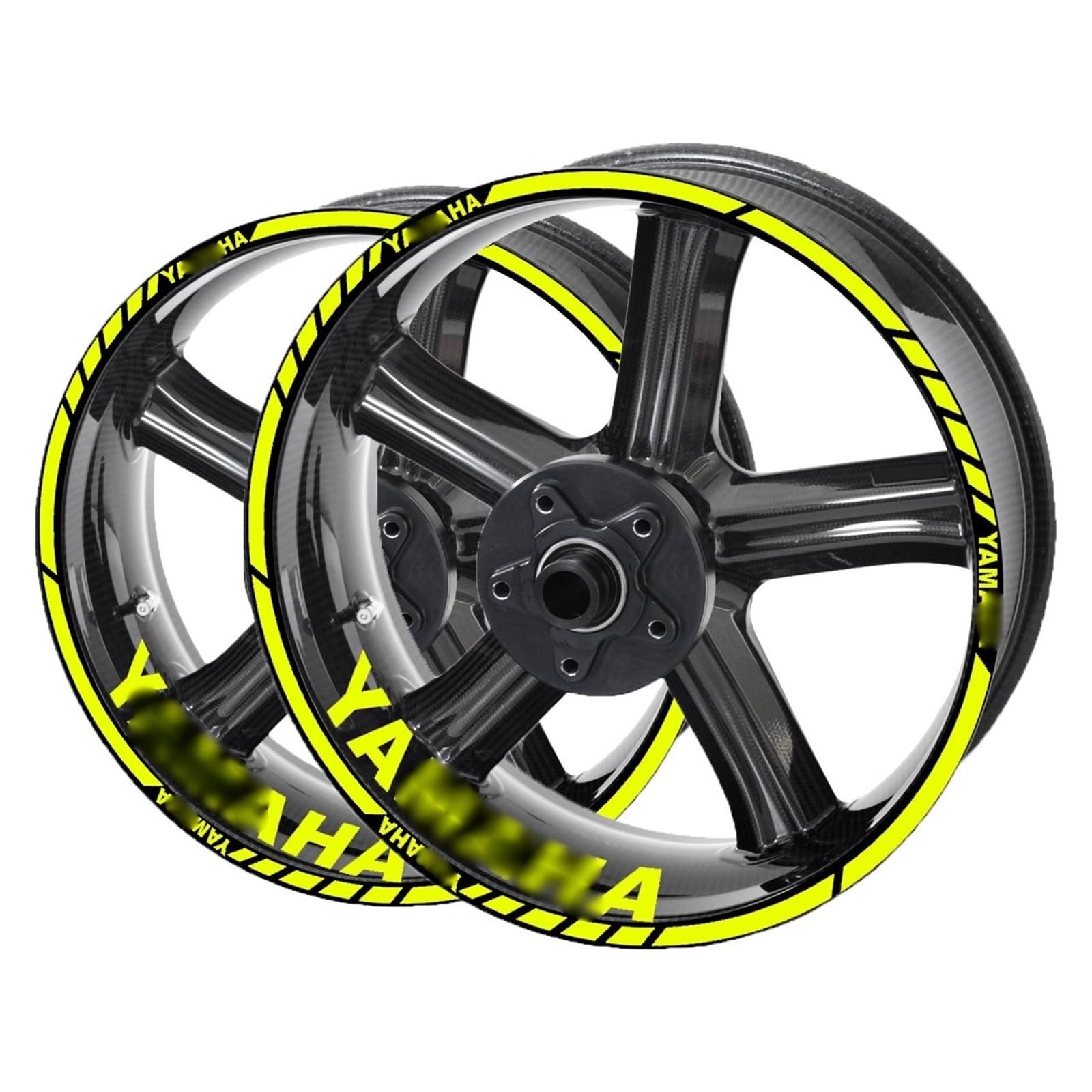 Sticker Wheel Rim Decal for for Mt07 for Mt09 for FZ6 for R15 for Wr450f for Hp4 for YZF for R1 for R3 for R15 R1m for R6(15)