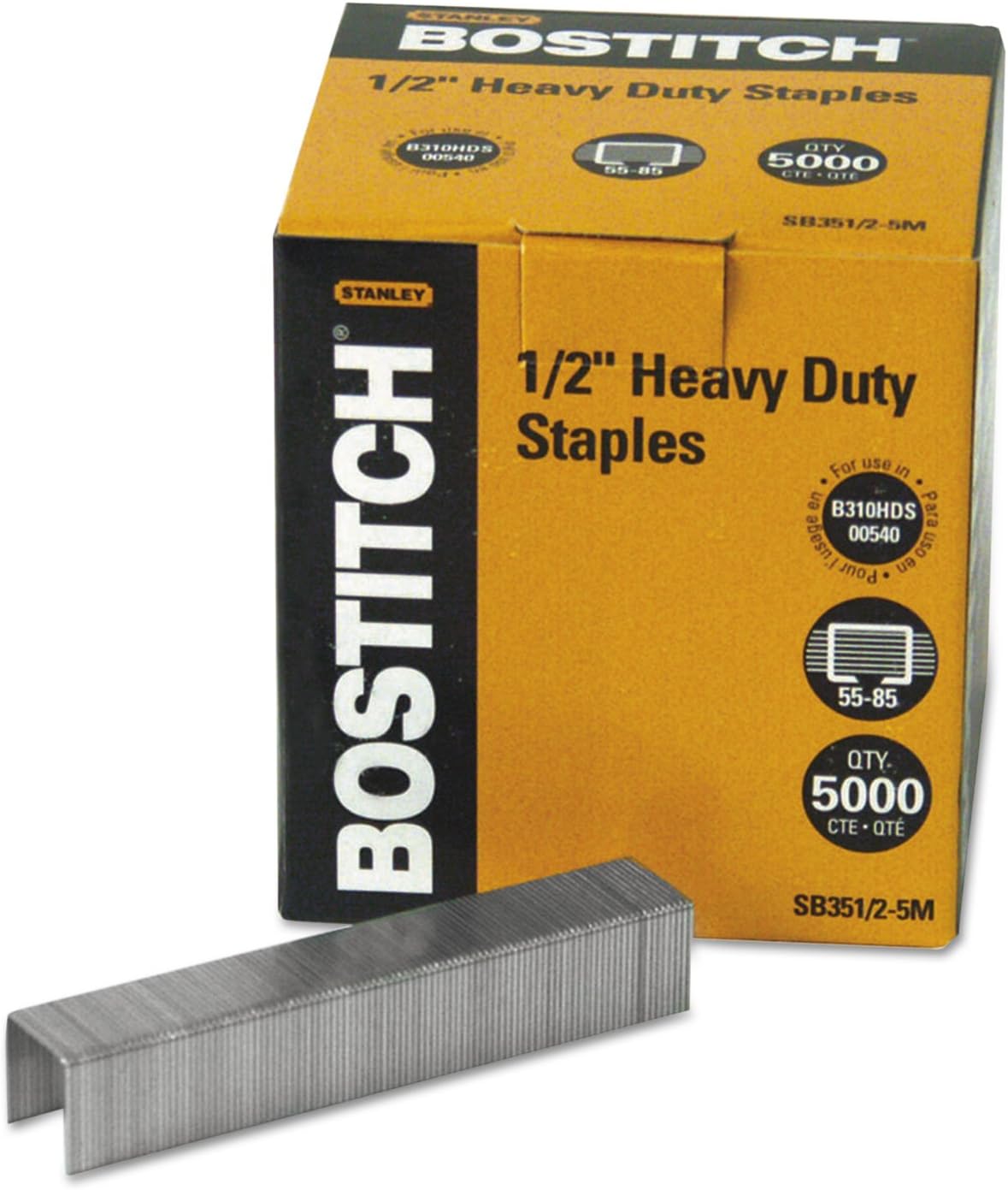 Office Heavy Duty Premium Staples, for B31HDS, 55-85 Sheets, 5,000 Per Box