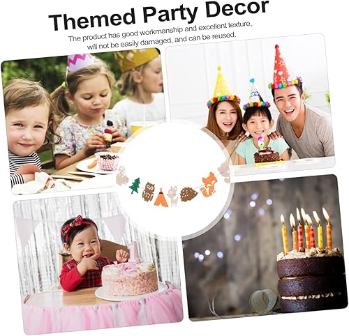 Miniatura 5 de ibasenice 2 piezas de arte de animales con leche de animales de la selva, decoración interior de banderines para niños, adornos de casa para