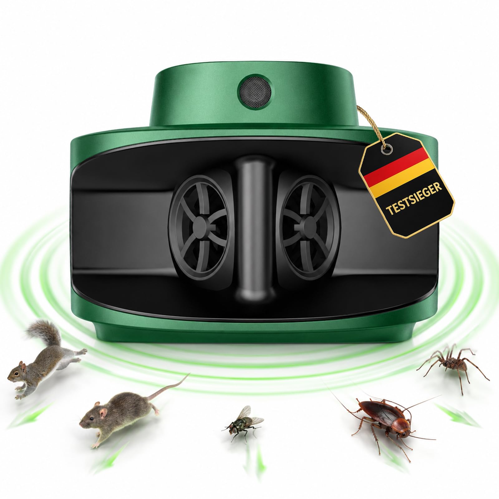 Ultraschall Maus und Ratten 360°, Mäuseabwehr, Frequenz Regelbar