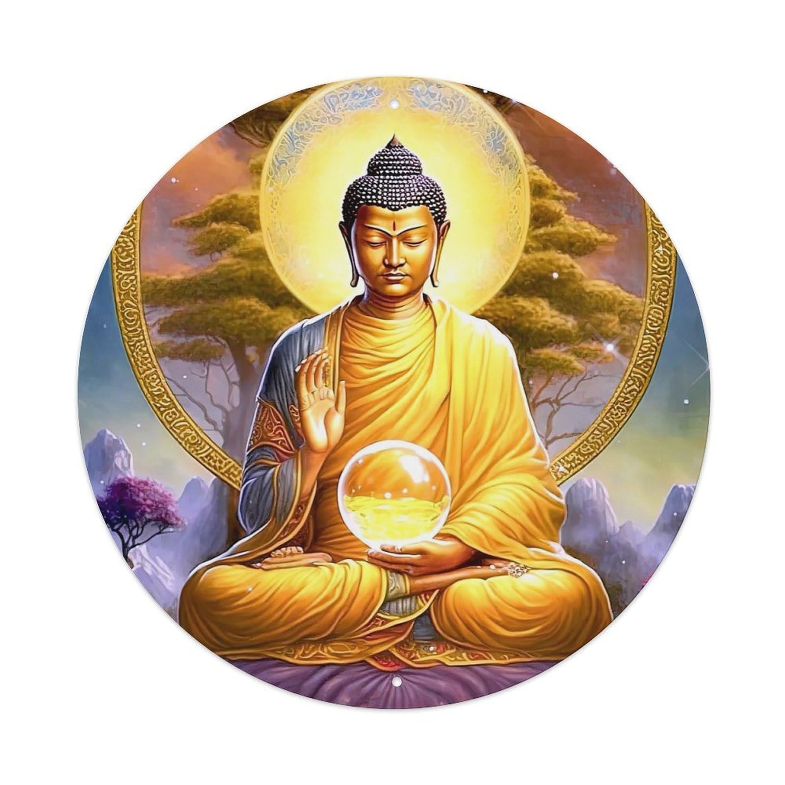 Zen Art Buddha Hopes Metal Tin Sign