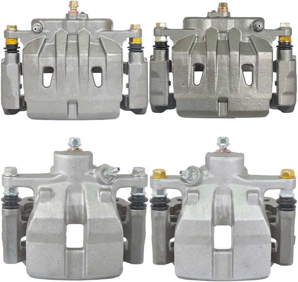 Front Rear Disc Brake Caliper - (4Pcs) Automotive Replacement Brake Calipers Without Pads - Left Right Side for Sienna 2011-2016 for RX350 2010-2015 for RX450h 2015-2015