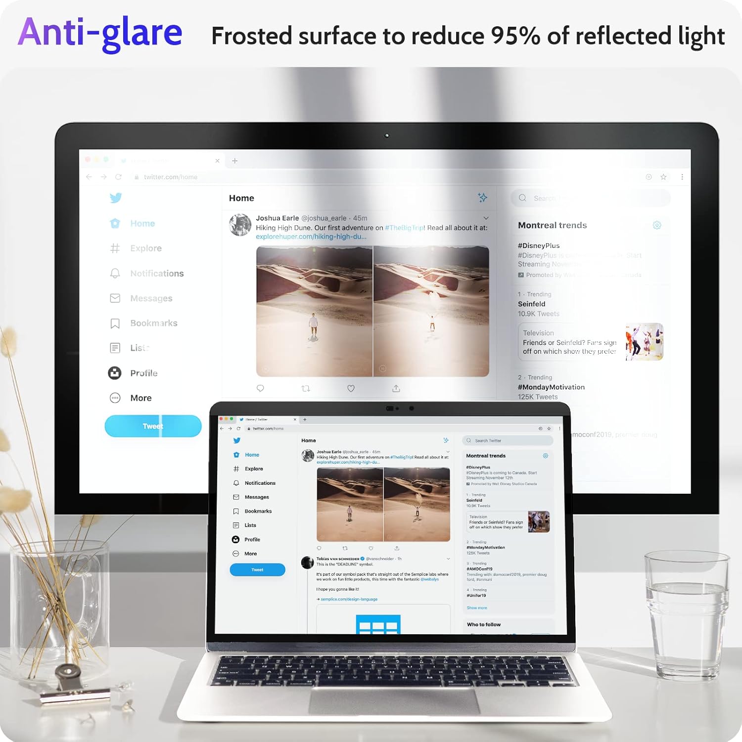 Peslv Magnetic Privacy Screen for MacBook Pro 15 Inch (2016-2019), Removable Anti Blue Light Glare Peep Filter Black out Screen Protector for Mac 15In Laptop Model (A1707, A1990)