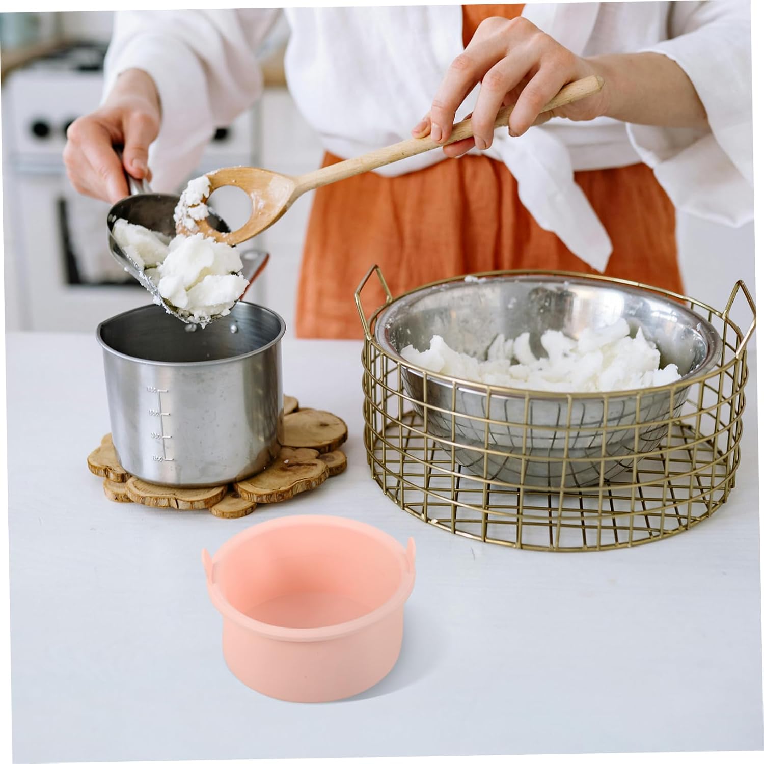 Didiseaon - Silicone Wax Melting Bowl Non-stick Pot for Wax Warmer Easy Hair Removal and Waxing
