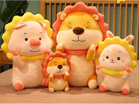 Plush Toy, Animal, Cute, Fluffy, Sleeping Pillow, Body Pillow, Comfortable, Women's, 29.5 inches 75 cm, Celebration, Sewing, Soft, Comfortable Toy, Zoo, Interior, Brown, Christmas Present, Birthday, Anniversary, Shop Decoration