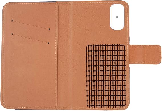 Color Design PU Wallet Flip Leather with Card Slots Cover Skin Protection Case Shell for XGODY A71 6 (Brown)