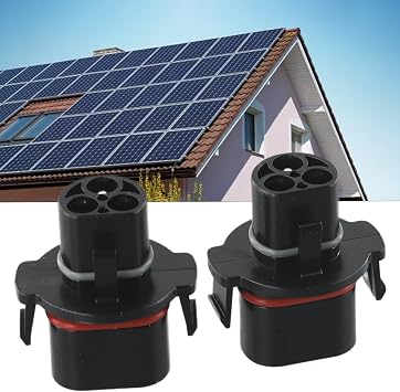 2-Pack LY01 to BC01 Adapter Deye Inverter to Betteri Power Station, ABS Solar Battery Connector, Black