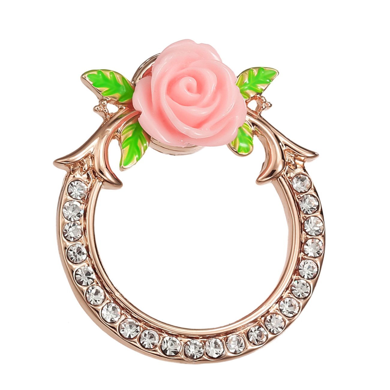 PANGRUI Crystal Bouquet Flower Branches Magnetic Eyeglass Holder Magnetic Pin Brooch