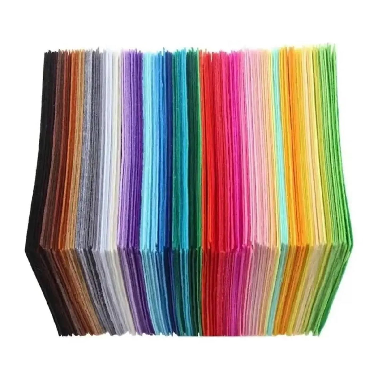 40 Uds Hoja de Tela Fieltro Colorida Cuadrados artesanía Costura 1mm Espesor no Tejida DIY para Costura y Manualidades de Bricolaje(30x30cm 40pcs)