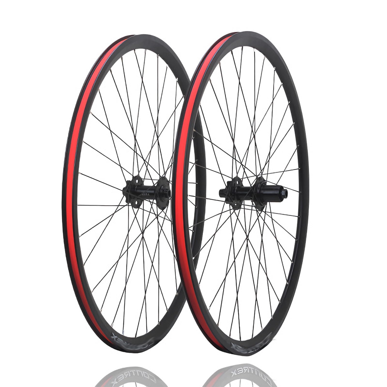 ZXGSXIOU 700C Disc Brake Wheelset For Road/Gravel Bikes Thru Axle 12X100mm/12X142mm Aluminum Alloy 32H Hubs 7/8/9/10/11/12 Speed Cassette 120 Clicks