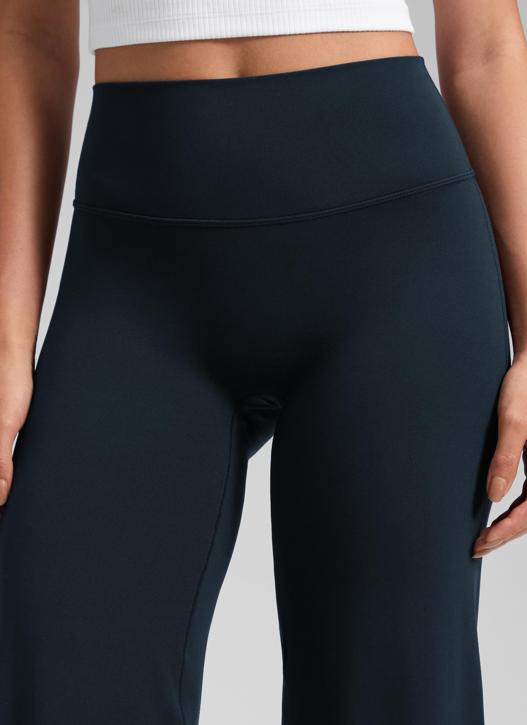 CRZ YOGA Softretch Pantalones Anchos - 71/76/81cm | Sin Costura Frontal, Ultra Cómodo, Tacto Sobre la Piel, Yoga, Casual, Cintura Alta, para Mujer