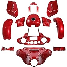 HR3 Inner Outer Fairing Saddlebags Side Cover Front Rear Fender Wicked Red Bodywork Bodykits Fit For Harley Street Glide 2018 2019 2014-2017 2020-2023