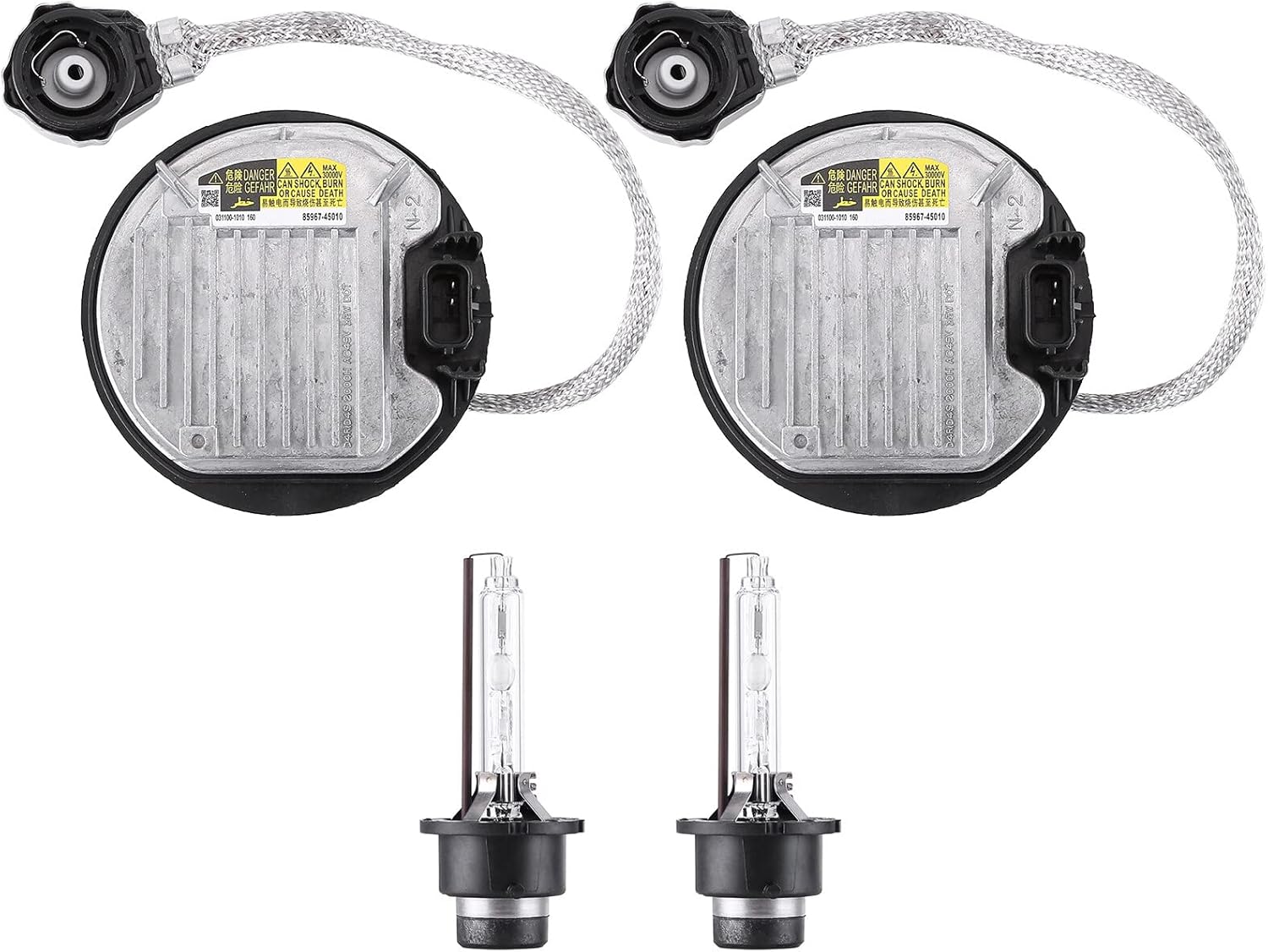 2PCS 8110775020 Xenon HID Headlight Ballast With Igniter D4S Bulb for Lexus GS LX RX 350 450h 570 2012-2015 and Mazda 6 - Control Unit Included